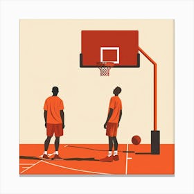 Basketball Players Canvas Print