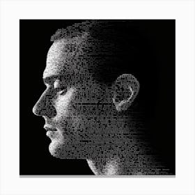 Profile Of A Man Canvas Print