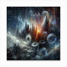 Futuristic City 2 Canvas Print