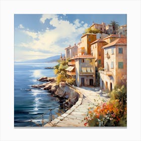 Golden Horizons: Coastal Dreams Canvas Print