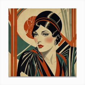 Deco Woman 14 Canvas Print