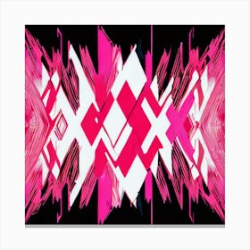 Abstract Pink Noise Canvas Print