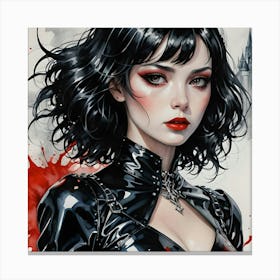 Gothic Girl 4 Canvas Print