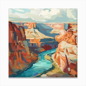 Grand Canyon River Canvas Print