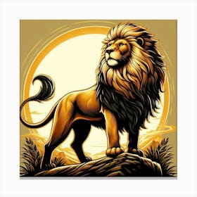 Lion Art 2 Canvas Print