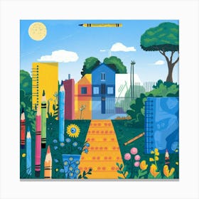 Day In The Neighborhood Canvas Print