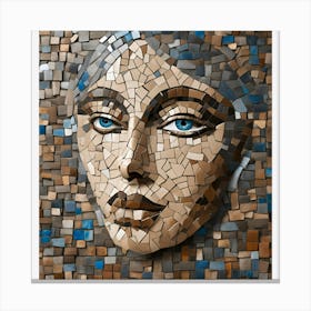 Mosaic Face Canvas Print