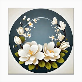 Magnolia Flowers Canvas Print