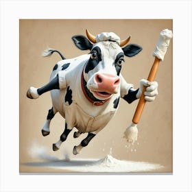 Cartoon Cow 31 Canvas Print