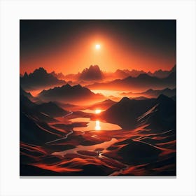 Abstract Landscape Canvas Print