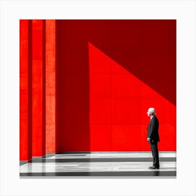 Man In Red Canvas Print