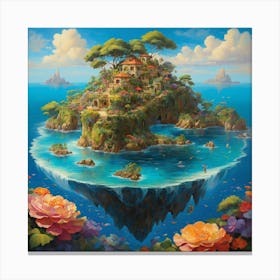 Island In The Sky Canvas Print