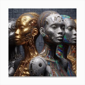 Robot Women Canvas Print