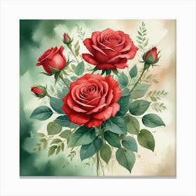 Red Roses Canvas Print