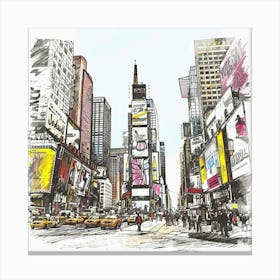 Times Square 2 Canvas Print