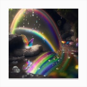Rainbows And Butterflies Canvas Print