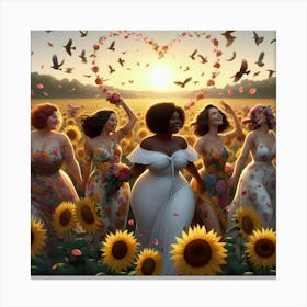 Bridesmaids Canvas Print