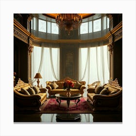 Luxury Living Room Canvas Print