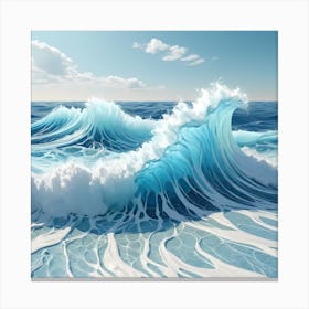 Ocean Wave 1 Canvas Print