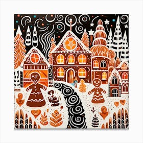 Gingerbread Village Canvas Print