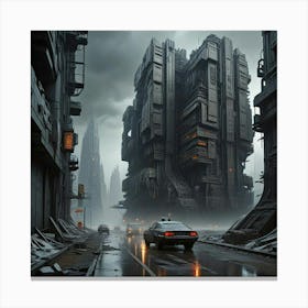 Futuristic City 1 Canvas Print