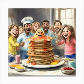 Pancakes For Breakfast 5 Canvas Print