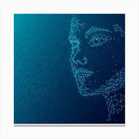 Abstract Portrait Of A Woman Canvas Print