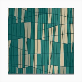 Tartan Pattern Mid Century, seamless flat pattern, 239 Canvas Print