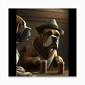 Poker Dogs 16 Canvas Print