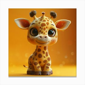 Cute Giraffe 7 Canvas Print