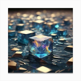 Cubes Of Ice Canvas Print