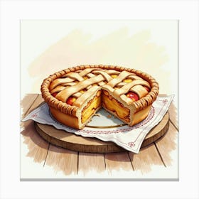 Peach Pie Canvas Print