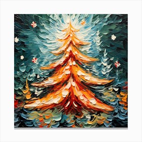 Yuletide Strokes Ensemble Canvas Print