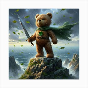 Teddy Bear With Sword 3 Canvas Print