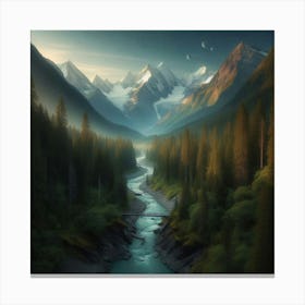 Mountain Valley 1 Canvas Print