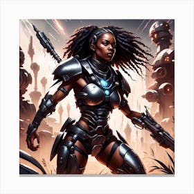 Futuristic Woman 1 Canvas Print