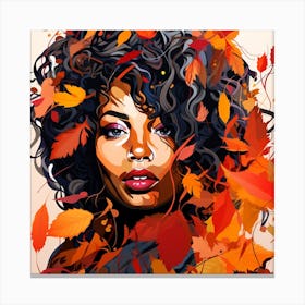 Autumn Woman Canvas Print