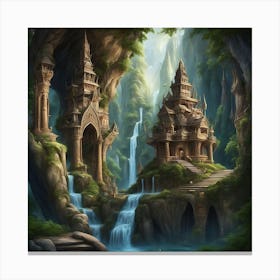 Mountain Temple 5 Canvas Print