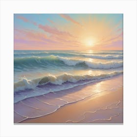 Sunset On The Beach 9 Canvas Print