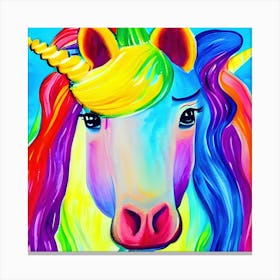 Colorful Unicorn Painting 1 Canvas Print