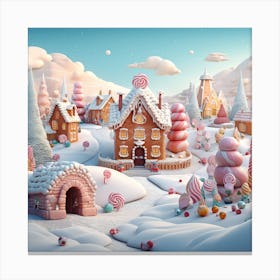 Christmas Village 5 Canvas Print