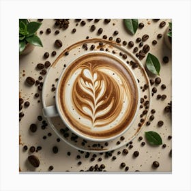 Coffee Latte Art 45 Canvas Print