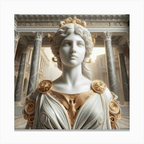 Statue Of Aphrodite 5 Canvas Print
