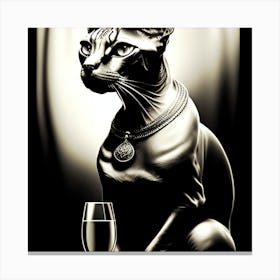 Sphynx Cat Canvas Print