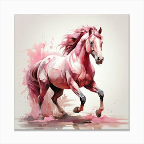 Pink Horse Canvas Print
