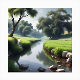 Landscape Painting 167 Canvas Print