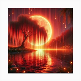 Full Moon In The Sky Canvas Print