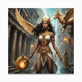 Egyptian Goddess 17 Canvas Print