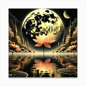 Lotus Flower 161 Canvas Print