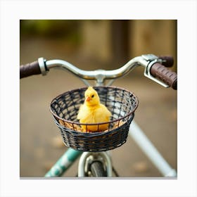 Asm A Bicycle With A Basket And There Is A Yellow Chic 960a1fed 741d 48af A46b 4ef4f98ee41d Canvas Print